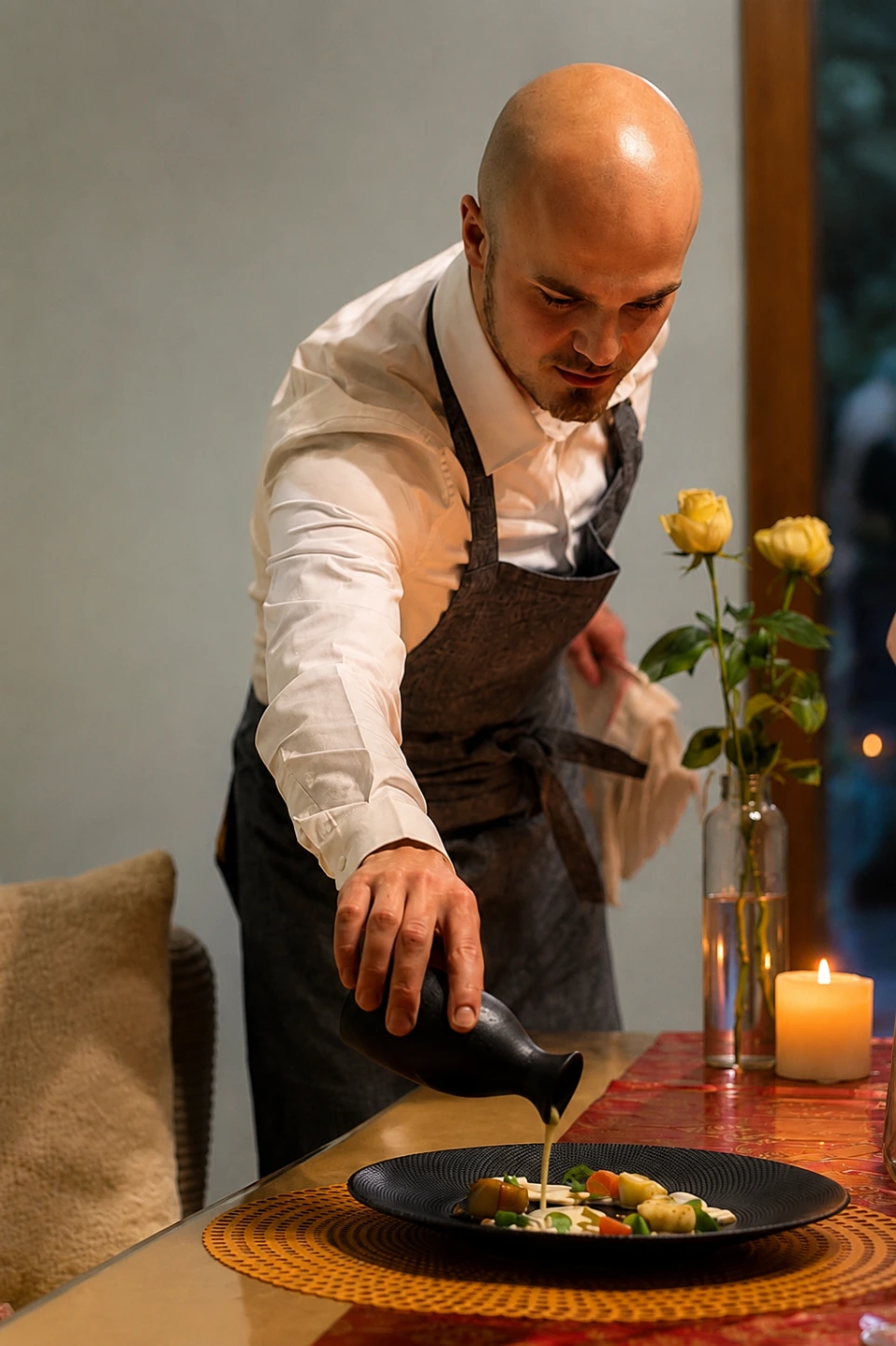le chef en action