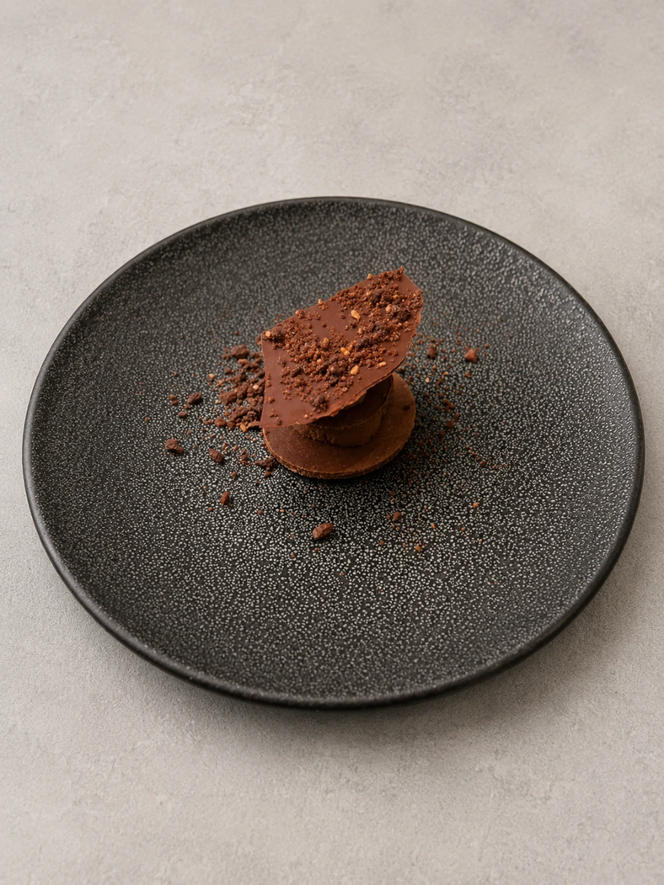 la création a base de chocolat du chef