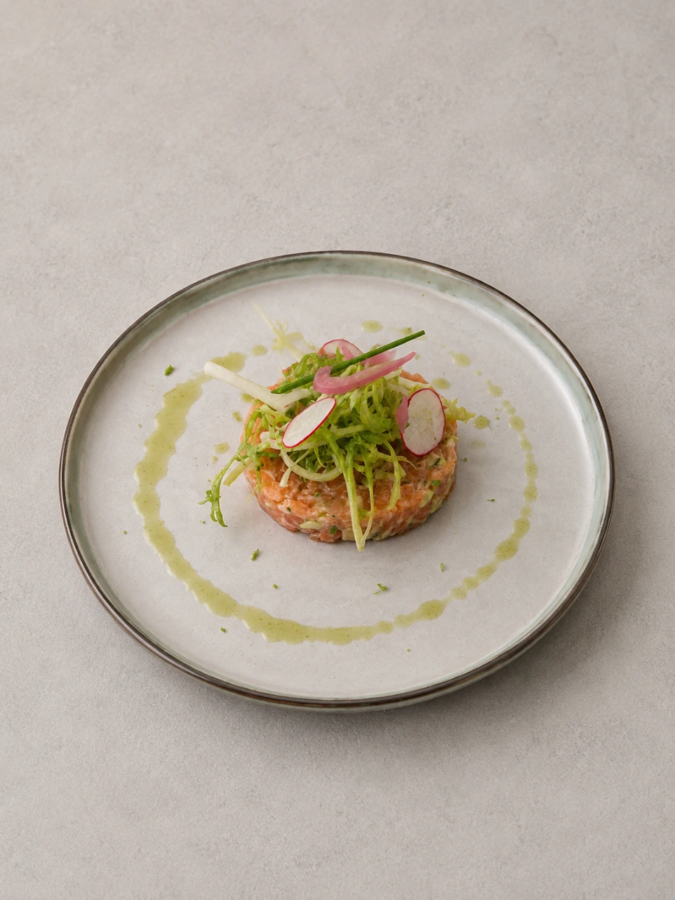 le tartare de saumon